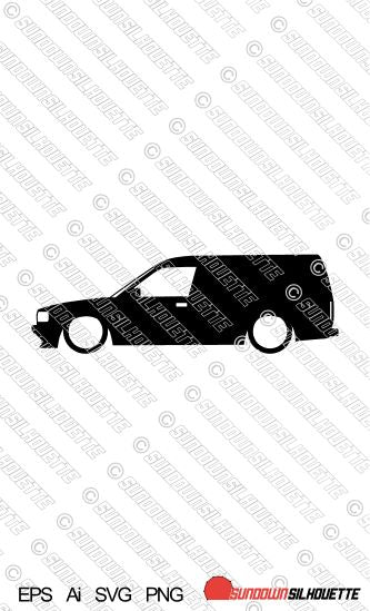 Digital Download vector graphic - Lowered Rover Maestro Van EPS | SVG | Ai | PNG