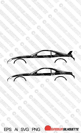 Digital Download vector graphic - Toyota Supra Mk4 EPS | SVG | Ai | PNG