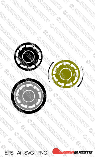 Digital Download P-slot Wheels silhouette vector - P-Slot Pirelli Mk1 Golf GTI wheels EPS | SVG | Ai | PNG