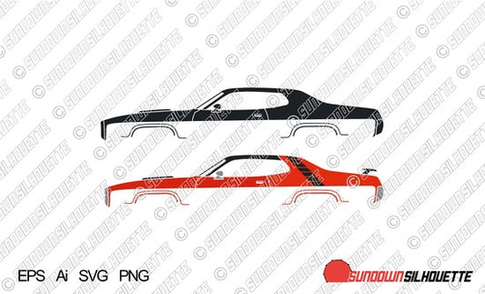 Digital Download vector graphic -  1971 Plymouth Road Runner EPS | SVG | Ai | PNG