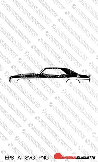 Digital Download vector graphic - 1969 Chevrolet Camaro EPS | SVG | Ai | PNG
