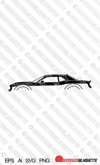 Digital Download vector graphic - Dodge Challenger SRT Hellcat EPS | SVG | Ai | PNG