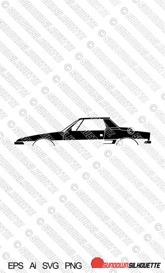 Digital Download vector graphic - Fiat X1/9 Roadster EPS | SVG | Ai | PNG