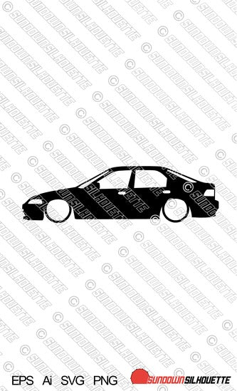 Digital Download vector graphic - Lowered Honda Civic EG sedan | SVG | Ai | PNG