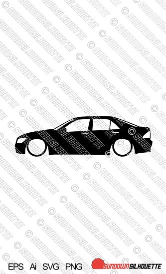 Digital Download vector graphic - Lowered Toyota Altezza EPS | SVG | Ai | PNG