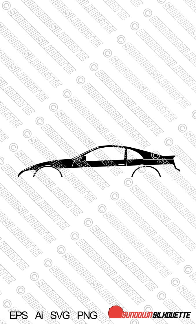 Digital Download vector graphic - Nissan 300ZX (Z32) EPS | SVG | Ai | PNG