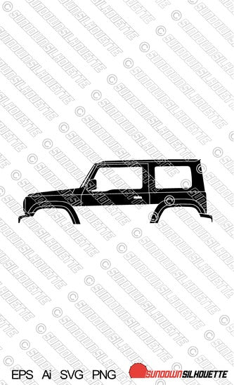Digital Download vector graphic - Suzuki Jimny 4th gen (2018-) EPS | SVG | Ai | PNG