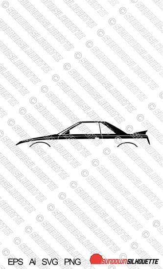 Digital Download vector graphic - Toyota MR2 AW11 Mk1 EPS | SVG | Ai | PNG