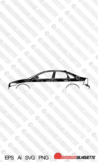 Digital Download vector graphic - Volvo S40 (2nd gen) EPS | SVG | Ai | PNG