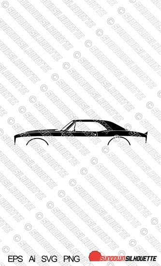 Digital Download vector graphic - 1967 Chevrolet Camaro EPS | SVG | Ai | PNG