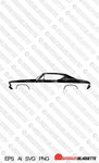 Digital Download car silhouette vector - 1968 Chevrolet Chevelle SS / Malibu hardtop EPS | SVG | Ai | PNG