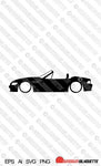 Digital Download car silhouette vector - Lowered BMW Z3 Roadster EPS | SVG | Ai | PNG