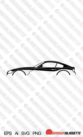 Digital Download car silhouette vector - BMW Z4 E86 coupe EPS | SVG | Ai | PNG