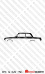 Digital Download car silhouette vector - Ford Cortina Mk1 2-door saloon EPS | SVG | Ai | PNG