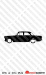 Digital Download low car vector - Ford Zephyr | Zodiac Mk2 saloon silhouette.  EPS | SVG | Ai | PNG