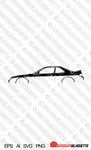 Digital Download car silhouette vector - Honda Prelude 5th gen BB5-BB9 EPS | SVG | Ai | PNG