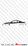 Digital Download car silhouette vector  - Hyundai Tiburon Coupe 2nd gen GK 2002-2009 EPS | SVG | Ai | PNG