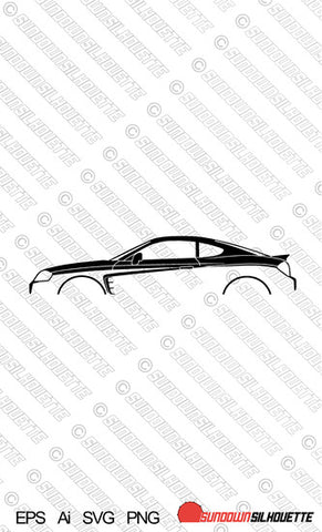 Digital Download car silhouette vector  - Hyundai Tiburon Coupe 2nd gen GK 2002-2009 EPS | SVG | Ai | PNG