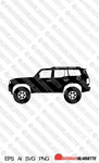 Digital Download vector graphic - Lifted Toyota Land Cruiser J250 Prado EPS | SVG | Ai | PNG