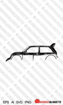 Digital Download car silhouette vector  - MG Metro 6R4 EPS | SVG | Ai | PNG