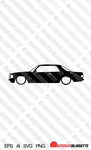 Digital Download car silhouette vector  - Lowered Mercedes C123 Coupe | SVG | Ai | PNG