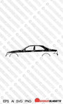 Digital Download vector graphic - The Mercedes S-class W220 EPS | SVG | Ai | PNG