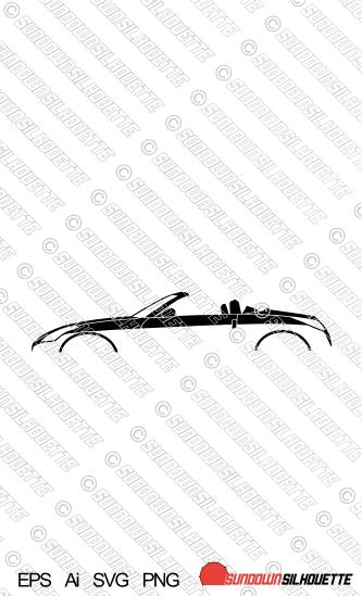 Digital Download vector graphic - Nissan 350Z Roadster (Z33) EPS | SVG | Ai | PNG