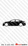 Digital Download Lowered car silhouette vector - Nissan Altima 5th gen L33 2013–2016 EPS | SVG | Ai | PNG