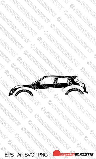 Digital Download car silhouette vector - Nissan Juke Nismo RS EPS | SVG | Ai | PNG