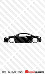 Digital Download lowered car silhouette vector - Peugeot RCZ EPS | SVG | Ai | PNG