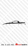 Digital Download car silhouette vector - Pontiac Firebird 4th gen EPS | SVG | Ai | PNG