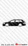 Digital Download vector graphic - Lowered VW Golf Mk6 Variant Wagon EPS | SVG | Ai | PNG