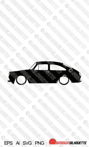 Digital Download car silhouette vector - Lowered VW Type 3 Fastback EPS | SVG | Ai | PNG (Copy)