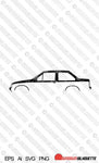 Digital Download vector graphic - Opel Corsa A / Vauxhall Nova 2-door saloon EPS | SVG | Ai | PNG