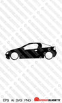 Digital Download car silhouette vector  - Lowered Vauxhall / Opel Tigra A , MK1 | SVG | Ai | PNG