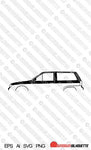 Digital Download vector graphic - VW Polo Mk2F Squareback Breadvan EPS | SVG | Ai | PNG