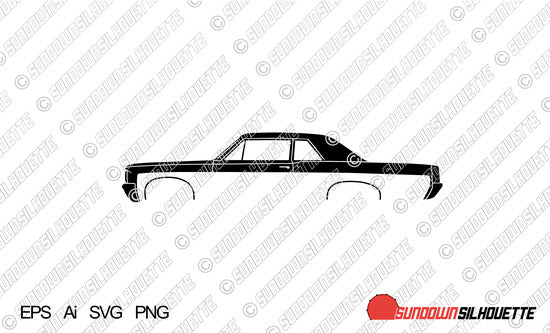 Digital Download vector graphic - 1964 Pontiac tempest GTO Coupe EPS | SVG | Ai | PNG