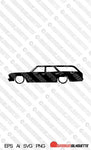 Digital Download vector graphic - Lowered 1966 Chevrolet Chevelle Malibu Wagon EPS | SVG | Ai | PNG