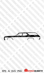 Digital Download car silhouette vector - 1970 Chevrolet Malibu Chevelle wagon EPS | SVG | Ai | PNG
