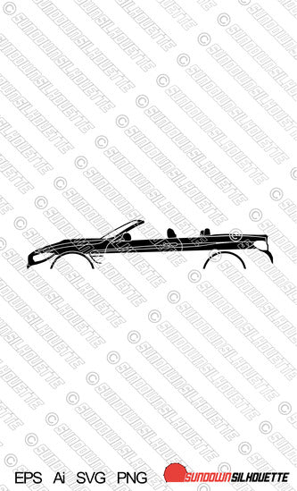 Digital Download vector graphic - BMW M4 Convertible F83.  EPS | SVG | Ai | PNG