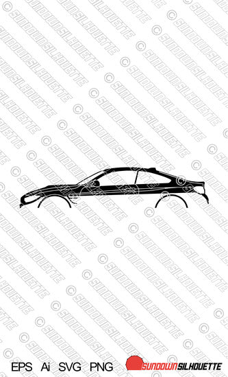 Digital Download vector graphic - BMW M4 Coupe F82.  EPS | SVG | Ai | PNG