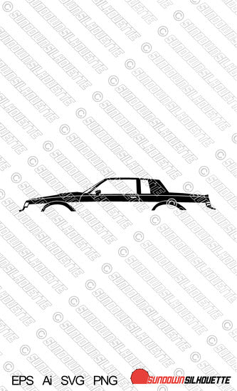 Digital Download vector graphic - Buick Grand National EPS | SVG | Ai | PNG