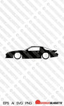 Digital Download vector graphic - Lowered Chevrolet Camaro 3rd Gen EPS | SVG | Ai | PNG