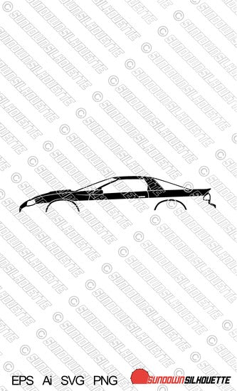 Digital Download vector graphic -  Chevrolet Camaro SS 4th gen 1998-2002 EPS | SVG | Ai | PNG