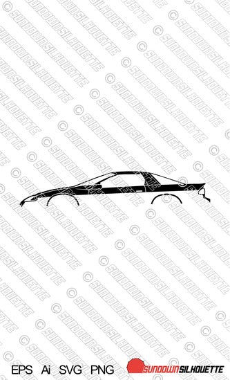 Digital Download vector graphic -  Chevrolet Camaro Z28 4th gen 1993-1997 EPS | SVG | Ai | PNG