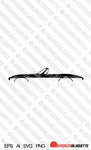 Digital Download vector graphic - Chevrolet Corvette C2 Convertible EPS | SVG | Ai | PNG