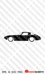Digital Download vector graphic - Lowered Chevrolet Corvette C2 coupe EPS | SVG | Ai | PNG