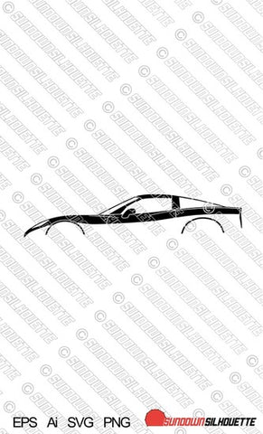 Digital Download vector graphic - Chevrolet Corvette C6 Coupe  EPS | SVG | Ai | PNG