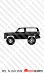 Digital Download vector graphic - Lifted Chevrolet K5 Blazer EPS | SVG | Ai | PNG