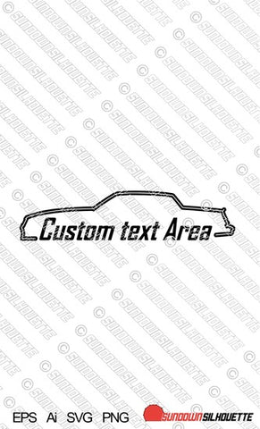 Digital Download vector graphic - Chevrolet Monte Carlo SS 4th gen Outline EPS | SVG | Ai | PNG